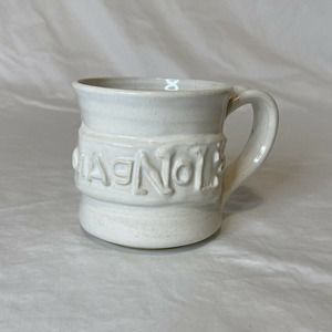 MAGNOLIA Coffee mug Hand Made from Magnolia Market Black Oak Art Waco Texas